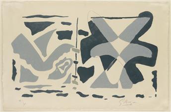 GEORGES BRAQUE Two prints.